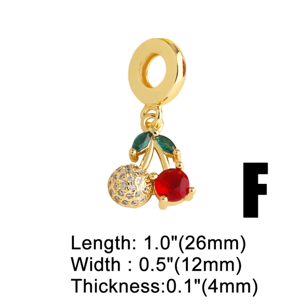 AS jewelry Europe and the United States hot selling fruit cherry eye pendant diy bracelet hand jewelry brn18 bracelet