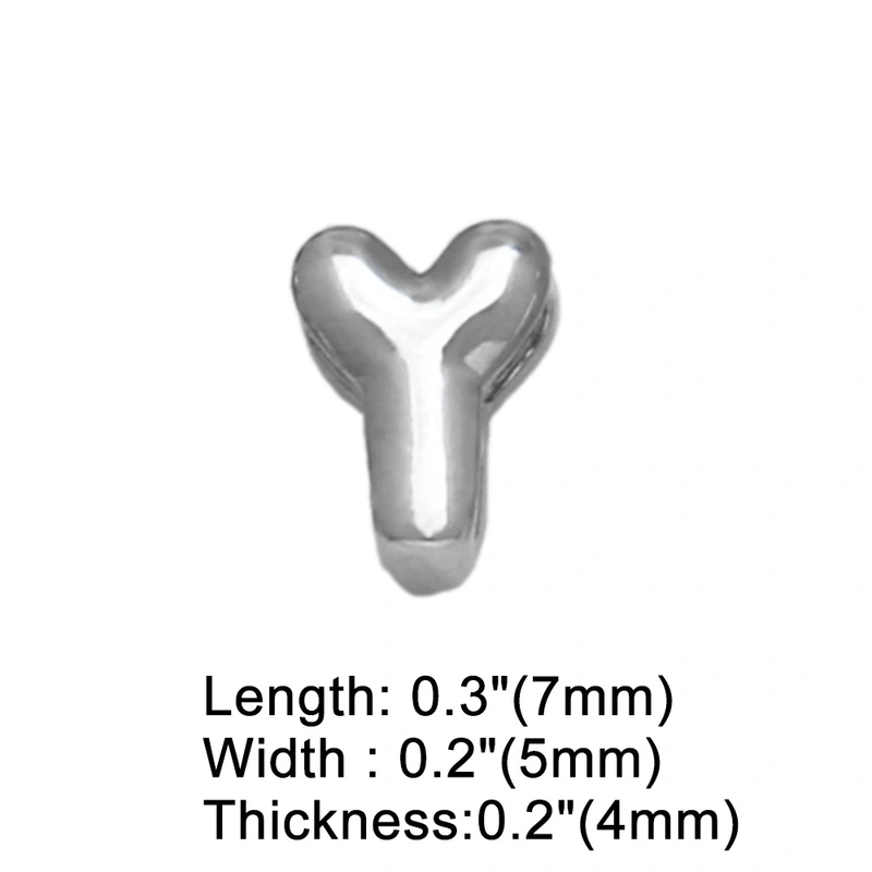 AS jewelry European and American all-match DIY with 26 English letters pendant necklace white K clavicle chain nkb300