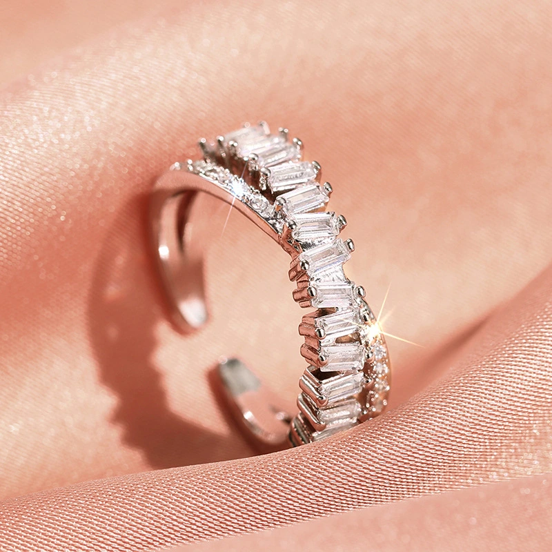  Fashionable personality light luxury index finger ring opening adjustable cold style ring European and American hot selling ring