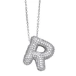 New hot selling 26 letters pendant necklace female hip hop inlaid with zircon gold-plated clavicle chain nkp22