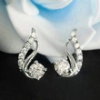    Live broadcast of the new Korean style diamond zircon women's earrings, ear studs and ear jewelry manufacturers wholesale