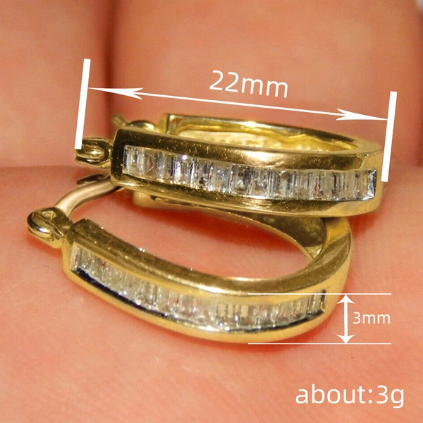  Attendance all-match U-shaped geometric earrings for women, daily temperament and elegant accessories, daily wear style hot style