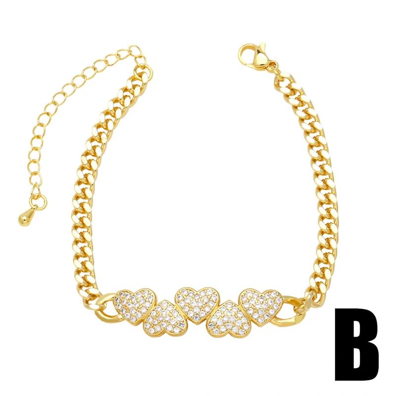 European and American simple fashion love bracelet niche design LOVE inlaid zircon elephant hand jewelry brm18