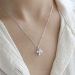 Live streaming accessories hot style rotatable windmill necklace female niche clavicle chain pendant