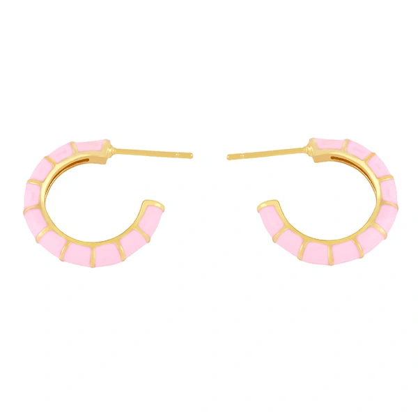 Clearance color oil drop C-shaped earrings female European and American creative temperament Internet celebrity cold style high-end earrings erx86