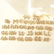AS jewelry hot selling 26 English letters earrings gold-plated full zircon earrings female era009