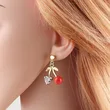 AS jewelry cross-hot fruit love peach heart cherry pendant earrings earrings female era231