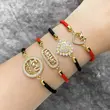 AS jewelry European and American pearl love bracelet gold-plated zircon Mother's Day mama bracelet brh74