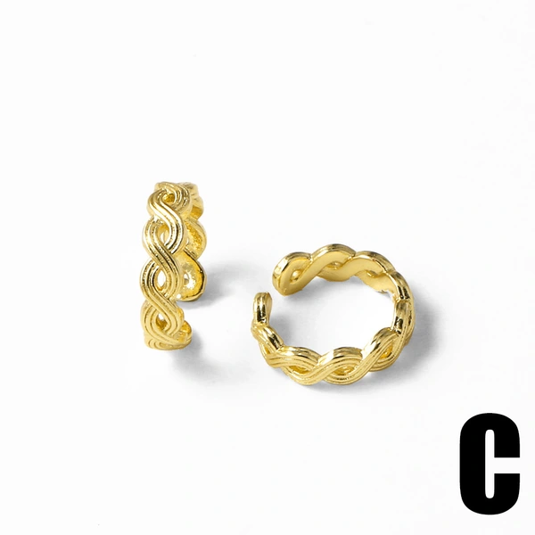 AS real shot European and American hot selling gold-plated pearl C-shaped ear bone clip earrings earrings era070 ear cuff