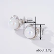  European and American colorful imitation moonstone earrings for women fashion personality sweet jewelry line design earrings
