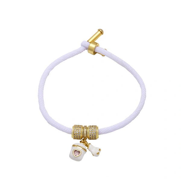 Clearance jewelry star flower pendant bracelet women's gold-plated zircon bracelet brg64