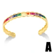 Clearance European and American personality inlaid colored zircon open bracelet net celebrity high-end bracelet fashion jewelry brk11
