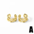 AS jewelry new double-layer ear bone clip 18k gold plated earrings ers08 earrings