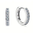 New women's hoop earrings with geometric diamonds, elegant and fashionable earrings for daily wear