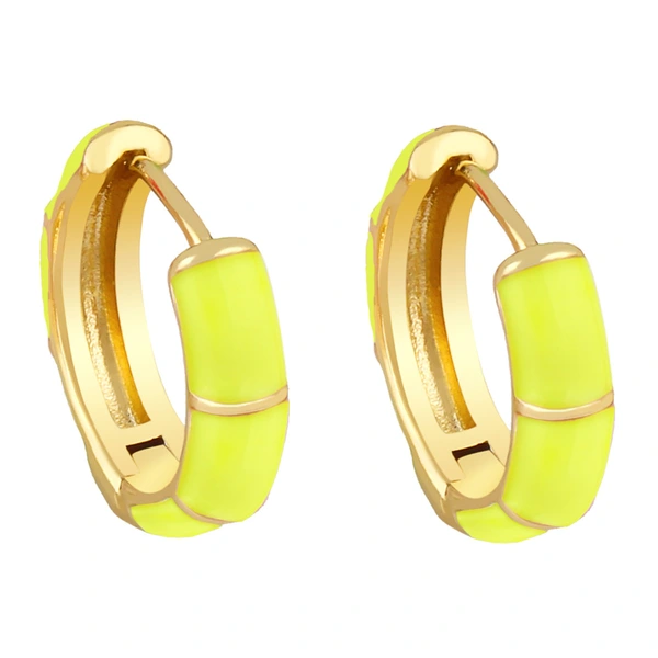 European and American jewelry multi-color oil drop geometric earrings earrings female trendy temperament versatile simple earrings ery92