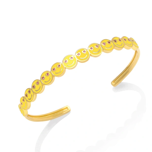 Clearance color oil drop smiley face bracelet personality niche design Internet celebrity student girlfriend bracelet brg26