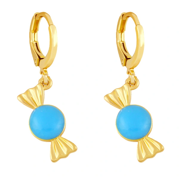 Clearance European and American candy oil drop earrings Internet celebrity niche design simple temperament earrings earrings erx97