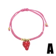 AS jewelry European and American new strawberry bear elephant bracelet female gold-plated adjustable hand rope brh82