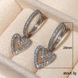 Creative new hollow heart-shaped drop earrings sweet style love earrings for women Chinese Valentine's Day gift