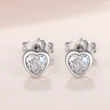 Cao factory wholesale attendance colorful love earrings exquisite small sweet peach heart design fashionable daily style