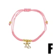 AS jewelry popular fruit cherry pendant bracelet female woven adjustable hand rope brd94