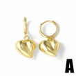 AS jewelry new glossy love heart copper plated 18k gold earrings earrings earrings era282