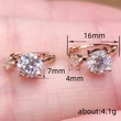  New hot style small and exquisite earrings super shiny high-end diamond round earrings design earrings for women