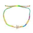 Clearance Star Pentagram Devil's Eye Bracelet Women's European and American Beaded Hand-woven Color Bracelet brh36