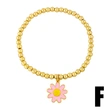 Clearance Bohemian European and American round bead elastic bracelet female eye flower daisy bracelet brd54
