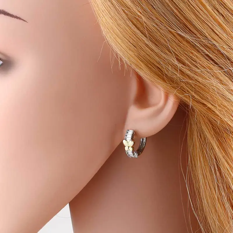 AS jewelry Europe and the United States hot selling simple high-end butterfly cross earrings earrings female erm65