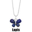Crystal agate butterfly necklace for women 2023 new European and American hot selling pendant necklace wholesale nkb612