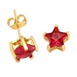 Five-pointed star earrings for women European and American style fashion simple small inlaid colored zircon star earrings era131