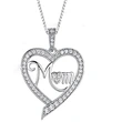 TEMU popular jewelry Mother's Day gift heart-shaped MOM necklace European and American new pendant