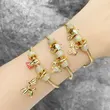 Clearance boy balloon dog pendant bracelet female gold-plated zircon bear bracelet brd53