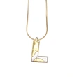 AS jewelry European and American 26 English letters pendant necklace female two-color gold-plated clavicle chain nkp20