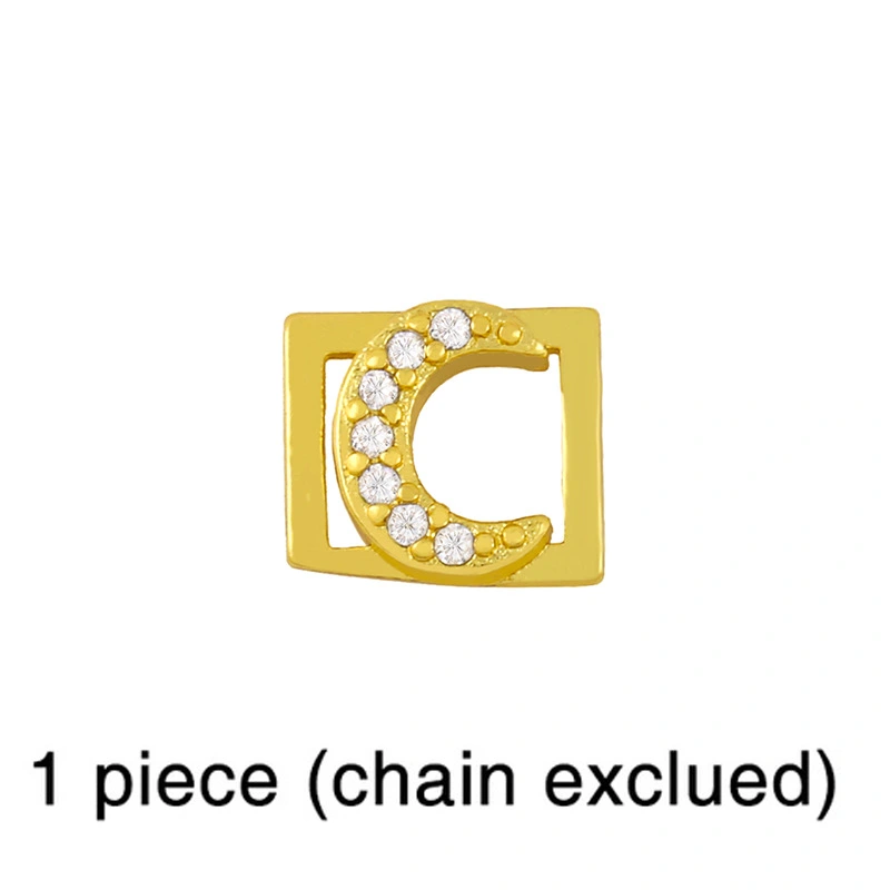 European and American 26 square brand English letter bracelet female bracelet cold style personality DIY diamond letter bracelet brc87