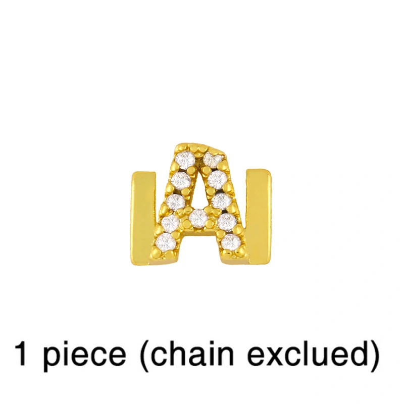 European and American 26 square brand English letter bracelet female bracelet cold style personality DIY diamond letter bracelet brc87