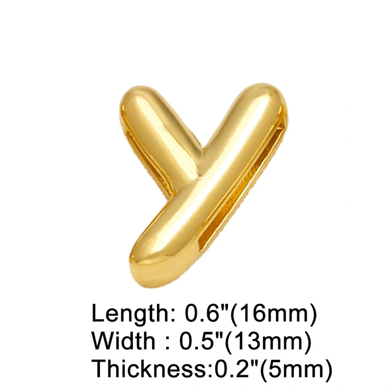 AS jewelry hot selling 26 English letters belt bracelet diy gold-plated hand jewelry female brg78