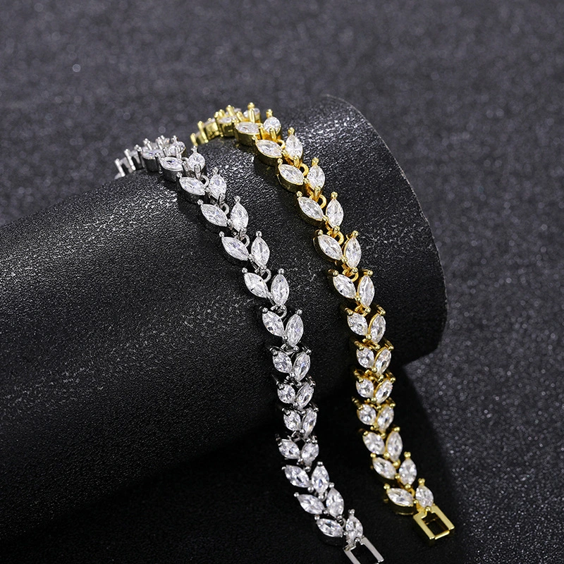 High-end commuter horse eye leaf bracelet for women exaggerated punk personality jewelry factory direct sales hot selling jewelry