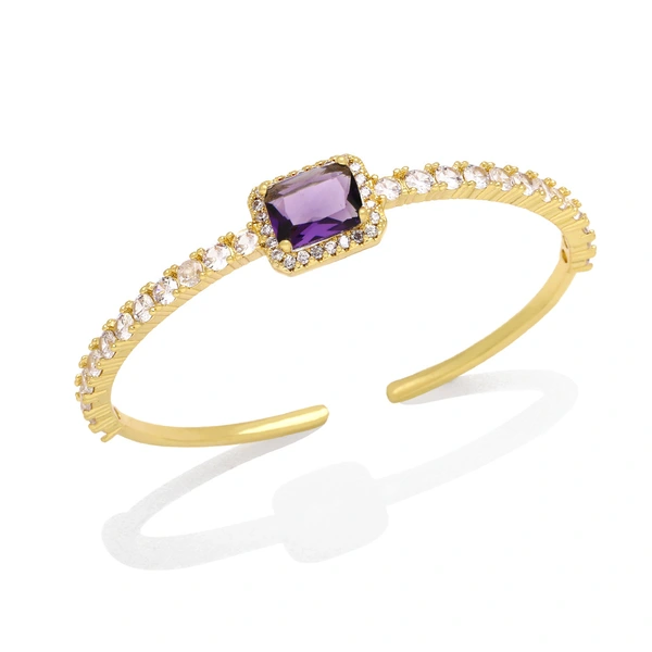 Light luxury super flash zircon bracelet niche design square diamond cold style exquisite open bracelet female trend brj69