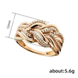 Independent station European and American multi-layer winding ring creative hollow metal geometric twist ring for men and women