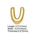 AS jewelry hot selling 26 English letters belt bracelet diy gold-plated hand jewelry female brg78
