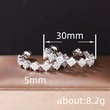  European and American simple diamond-shaped earrings, high-end and luxurious earrings, Korean Dongdaemun earrings for women