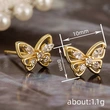  Korean style ladies simple butterfly earrings for women daily wear sweet jewelry elegant popular jewelry