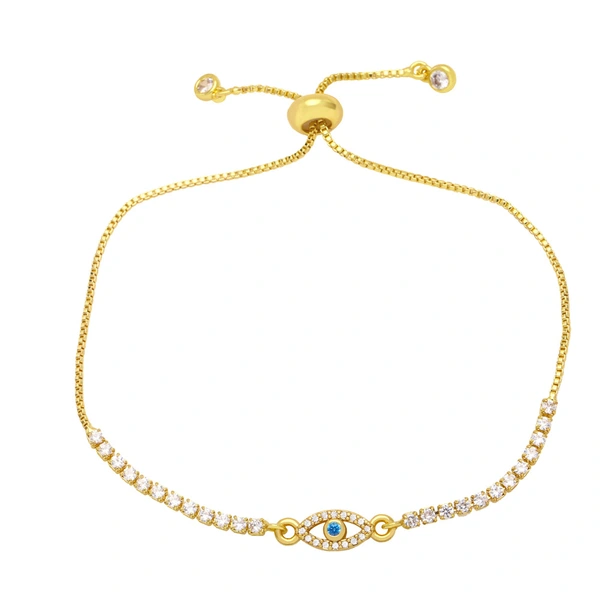 Adjustable pull-out zircon bracelet cool style niche design devil eye bracelet jewelry wholesale brg51