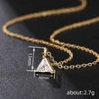  Xiaohongshu live broadcast style necklace women's simple triangle geometry daily accessories fashionable necklace