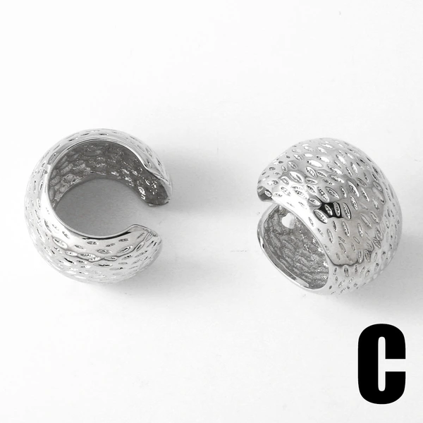 AS jewelry ear cuff European and American hot selling C-shaped earrings female smooth gold-plated earrings ear bone clip era195