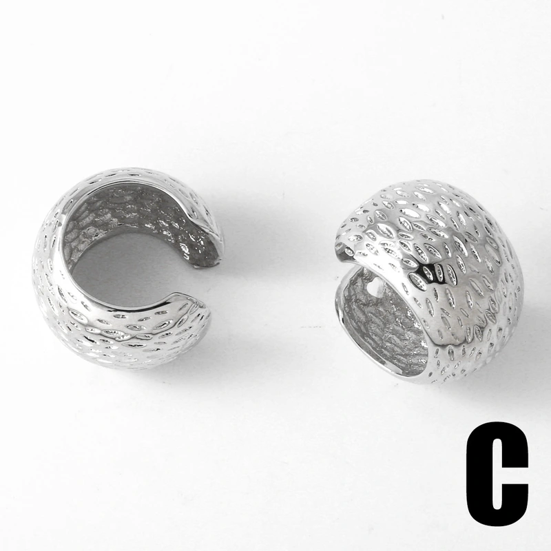 AS jewelry ear cuff European and American hot selling C-shaped earrings female smooth gold-plated earrings ear bone clip era195