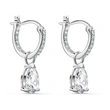 Hot selling star style simple, elegant and smart teardrop-shaped zircon earrings, detachable earrings for women