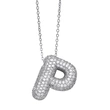 New hot selling 26 letters pendant necklace female hip hop inlaid with zircon gold-plated clavicle chain nkp22